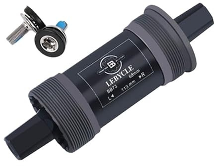 Movimento Centrale Perno Quadro Movimento centrale for bici 113 mm 120 mm 122,5 124 mm 126 mm Asse pedivella foro quadrato Parti for bicicletta for guarnitura con perno conico quadrato(113mm)