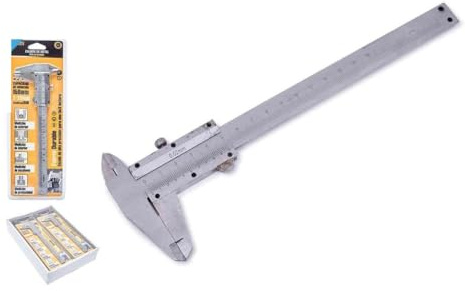 DRW Calibrador Metal 12 Unidades 23 cm