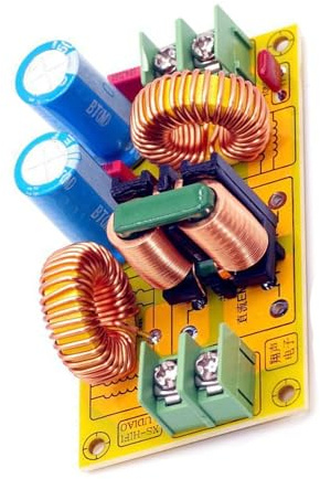 Geavonyg Carte De Module Filtre pour Alimentation DC0-50V Filtrage du Bruit Conception 10A Filtre 0 Module Suppression Industriel