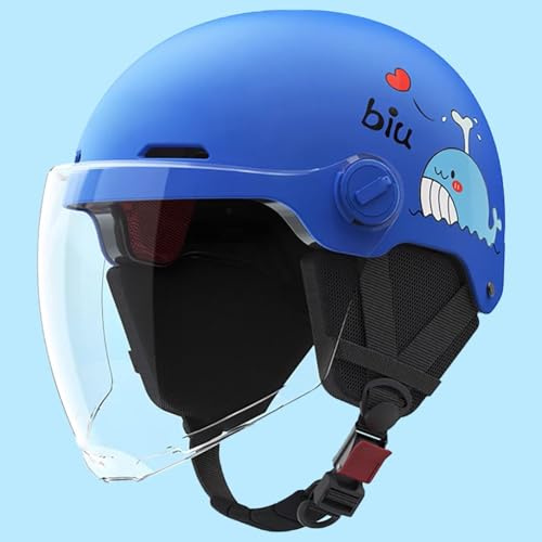 Casco de moto infantil con visera solar, homologado según la norma ECE 22.06, para niños de 3 a 12 años. 3,48~55cm