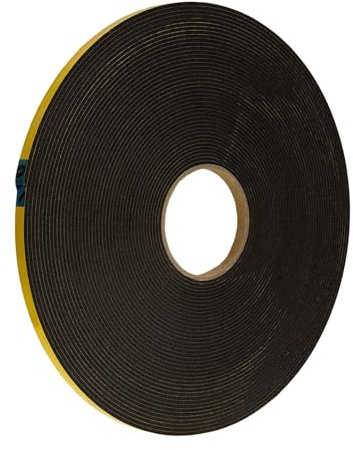 Double-Sided Anti-Tamper Glazing Tape Foam Tape - 3mm (25m), Black