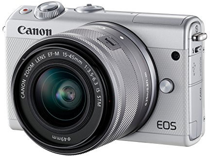 Canon EOS M100 WH M15-45 S + CC-FJ001 EU18 Kit d'appareil Photo Numérique 24,2 Mpix Zoom optique 10x Bluetooth Blanc