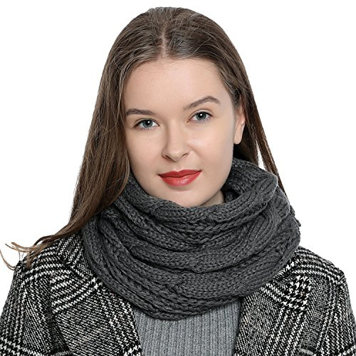 DonDon Loop Schal Damen Winter Schlauchschal Winterschal Wollschal warm und weich