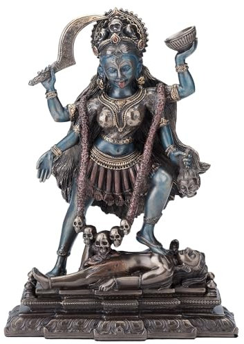 Veronese Design Statue de la déesse hindoue Kali Debout sur Le Seigneur Shiva