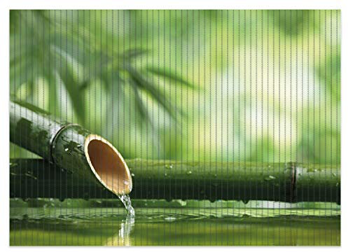 Wallario Duschmatte Antirutschmatte Badmatte Fußmatte Bambusquelle Bambusrohr mit Wasser, Größe ca. 70 x 50 cm