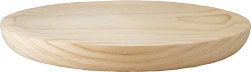 FRANCACOR PACK DE 6 UNIDADES Plato redondo madera pino para pulpo, fiambre, cortar, salvamanteles (20 cms)