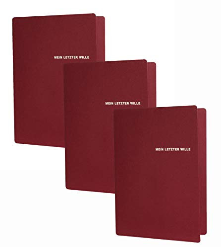 RNK - Verlag 2898 MappeTestament mit Testament, Vollmacht für den Todesfall (3x Testament)