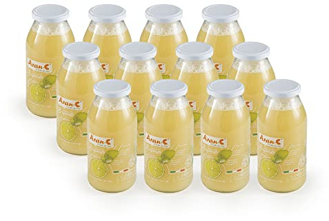 Aran-C Puro succo di Bergamotto di Calabria 100% biologico - 12 bottiglie da 500 ml