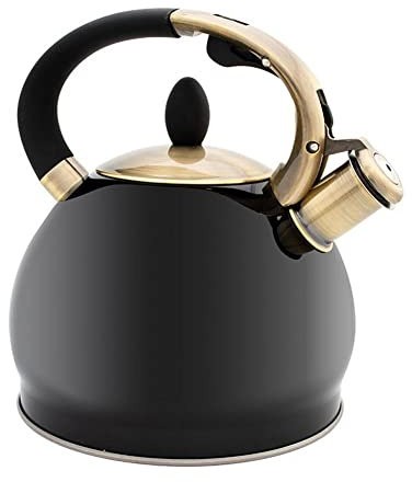 AAPIE Bouilloire Sifflante Sifflement Bouilloire théière café théières pour cuisinière théière pour cuisinière pour cuisinières à gaz cuisinières à Induction Théière