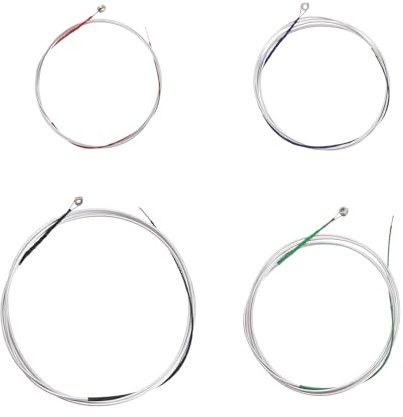 4-Teiliges Universales Saitenset (ADGC) mit Stahlkern Vernickelter Wicklung Und Kugelkopf für 4/4,3/4,1/2,1/4 Cello