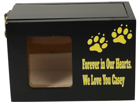 FRCOLOR Holz Gedenkbox Für Haustiere Pet Memorial Urn Aus Hochwertigem Holz Dekorative Urne Für Katzen Und Hunde Praktische Aschebox Für Trauergeschenke Langlebiges Und Stilvolles