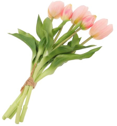 RORPOIR 1 Strauß Tulpen Mit Blumenstrauß Für Den Haushalt Blumenarrangement Tulpen Foto Requisite Emulation Tulpen Schmücken Das Zuhause Brautblumenzweig Brautstrauß