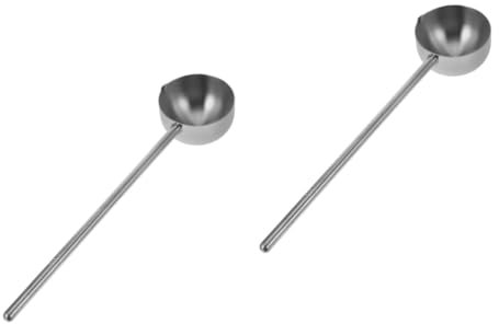 MAGICLULU 2 Pezzi Di Mestolo in Acciaio Inossidabile Mestolo Per Zuppa Cucchiaio Per Sugo Cucchiaio Per Riscaldamento Dellolio Per Acqua Domestico Per Acqua Multiuso