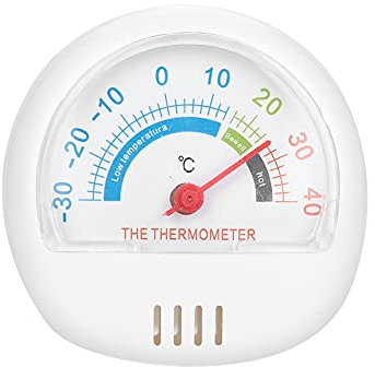 Il Termometro per Frigorifero e Congelatore con Quadrante Grande Misura Accuratamente le Temperature per la Conservazione degli Alimenti in (WHITE)