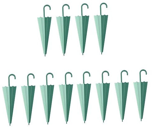 Didiseaon 12 Piezas limpiaparabrisas raspador de Ducha Paraguas Mini escobilla de Ducha Kitchen Cleaner rasqueta Coche Paraguas Coche Parabrisas Suministros de baño Green