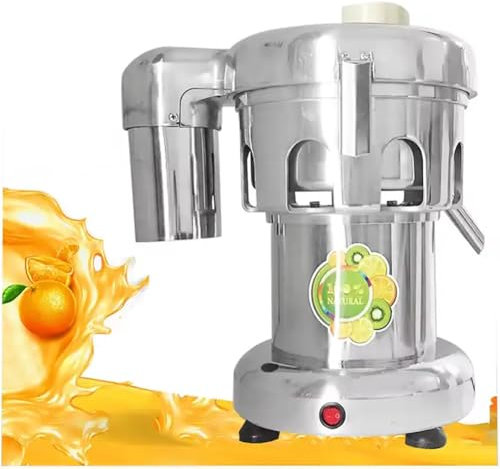 TsoLay Extracteur de jus Commercial, Machine électrique à jus de Fruits et légumes Entiers en Acier Inoxydable 370 W, Fonte d'aluminium, 2800 TR/Min 80-100 kg/h, pour Fruits et légumes