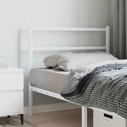 LLEZKBR Furniture Select Kopfteil aus Metall, Weiß, 100 cm