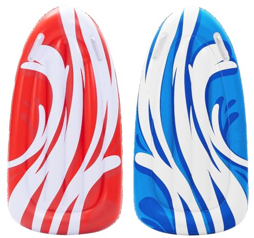 JOYIN 2er-Set aufblasbare Bodyboards für Wasserrutschen, Pool-Schwimmboards zum Lernen des Schwimmens, Sommer-Wasserspielzeug für Kinder und Kleinkinder