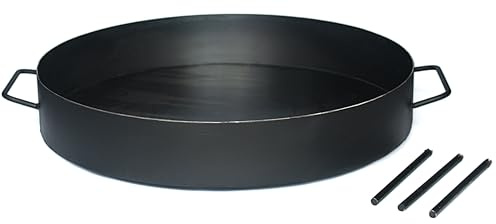 Genérico Disco de Arado Paellera Argentina de acero al carbono para cocinar Plano Varios tamaños con Patas desmontables Nic Store BBQ (70cm)