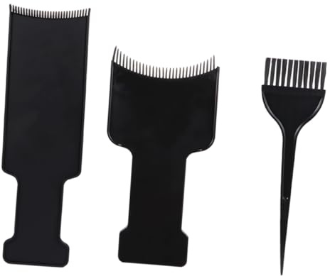 VALICLUD Haarfärbekamm Strähnchenbrett Haarbürste und Pinsel für Salon und Zuhause Inklusive Farbaufsätzen zum Selberfärben und Haarpflege