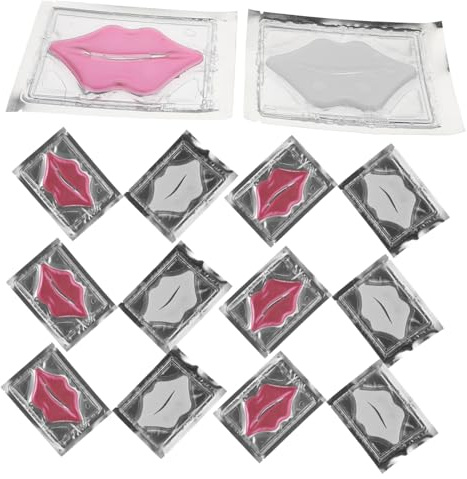 Vaguelly Maschera per Labbra Idratante e Rimpolpante al Collagene 20 Pezzi Cuscinetti in Gel Effetto Levigante per Labbra Secche e Screpolate Uso Quotidiano Sensibili