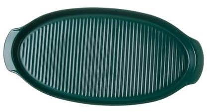 LOLIPPYY Ovale Keramik Auflaufform Grün Leicht zu Reinigen Fleckenresistent Retro Elegant für Auflauf Servieren und Backen Zuhause