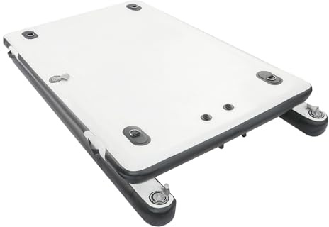 Aufblasbare Badeplattform, 250x160x15cm Pneumatische Boo teragbares Fischerboot, Angeldock schwimmende Plattform für Außenbordmotor als Badeplattform & Wassersport Plattform