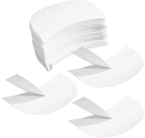 Ouligay 200 PCS Eyeshadow Shields Lint Free Eyeshadow Shield Eyeshadows Stencil for Prevent Makeup Residue Gel Pad Under Eye Patches for Eyelash Extensions Eyeliner Lip Tinting Makeup