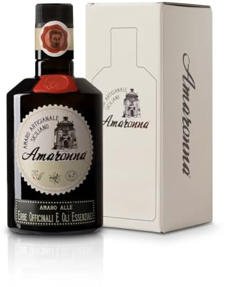 Amaronna – Amaro Artigianale alle Erbe Officinali di Sicilia 500 ml – Gold Spirits Selection 2024, Ricetta Tradizionale, Made in Italy (Con astuccio)