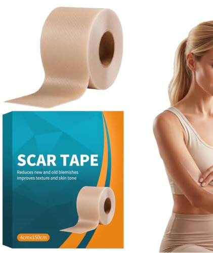 Förband för ärr | 4x150 cm andningsbar fuktighetsgivande hudplåster - Ärrtape för Kroppen, Hälsa Hushåll Keloide Hypertrofa Brännskador Mage Skönhet Daglig Hudvård Armar Rygg