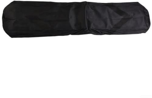 Vadderad stativväska 80–120 cm för mikrofon ljusstativ förvaring, Oxford bärväska med slät dragkedja för fotografering paraplyfäste, svart (120 cm)