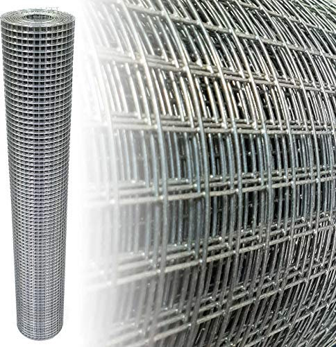 Garmix Volierendraht 100cm 16x16mm Maschendraht 4-Eck Verzinkt Drahtgitter (10m, 0,75mm)