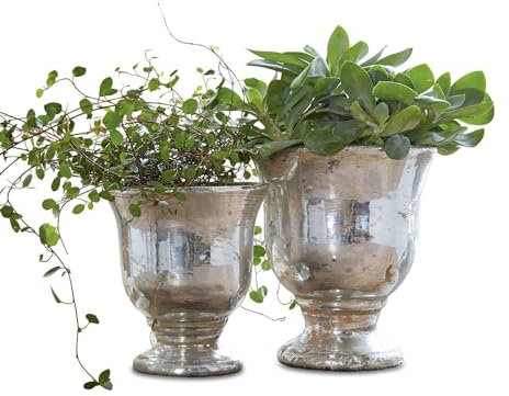 Loberon Übertopf Set Banon | Blumentopf Set Aus Terrakotta | Ideal Für Zimmerpflanzen & Kräuter | Ideal Für Balkon & Wohnzimmer | 2 Stück