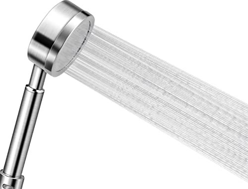 Olliwon Duschkopf Hochdruck aus Edelstahl 304 Handbrause Dusche Badezimmer Wassersparend Einfache Installation