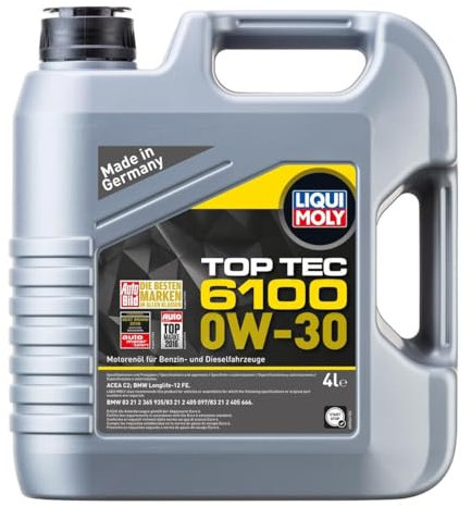 LIQUI MOLY Motoröl 0W-30 Top Tec Motor Öl ACEA C2 API SP 6100 4L