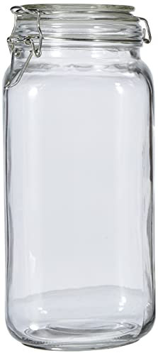 axentia Bocal à étrier en verre transparent Ø 11 cm Hauteur 26 cm env. 2 l