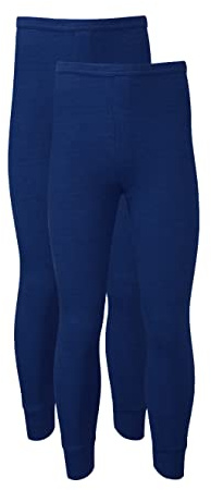 Heatwave® lange Thermounterhose für Herren, als Basisschicht, warme Thermounterwäsche, 2er-Packung, navy, S