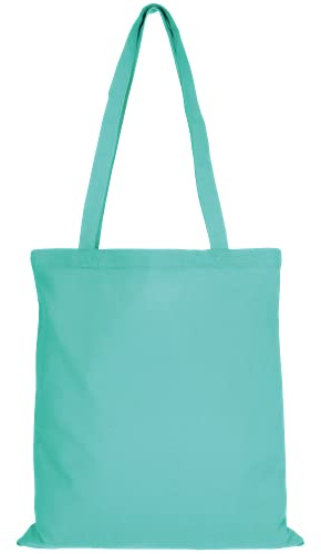 TEXXILLA 10er | 25er | 100er Pack Baumwolltasche - 28 Farben | mit Zwei Langen Henkeln | 38x42cm | Jutebeutel | Einkaufstasche | unbedruckt