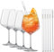 SCHOTT ZWIESEL After Work Drinks, Set mit 4 Cocktailgläsern, 4 Glastrinkhalmen und 1 Baumwollbürste, spülmaschinenfeste Tritan-Kristallgläser, Made in Germany (Art.-Nr. 130014)