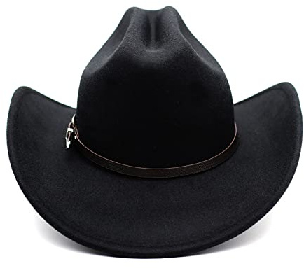 JOELEW Cowboy Hut Western Cowboyhut Für Herren Gentleman Lady Jazz Cowgirl Mit Breiter Krempe Aus Leder Kirche Sombrero Hombre Caps
