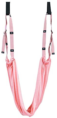 Yogagurt Taille Rücken Bein Stretch Strap Yoga Fitness Band Bein Stretching Assist Trainer Yoga Stretcher, Inversion Stretch Übungsband für Yoga Ballett Pilates Gymnastik (Rosa)