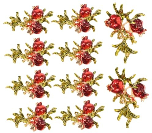 COHEALI Granatapfel Haarnadel Accessoire aus Legierung 10 Stück Gold | Kopfbedeckungen und Schuhe, Selbstgemacht Bastelzubehör, Zierliche Form für Thanksgiving und Jubiläum