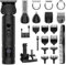 Scttomon Tondeuse à Pour Hommes Pro Kit Tondeuse à Pour Hommes T - Blade Tondeuse Rasoir éLectrique Rasoir Nez Corps Tondeuse à Cheveux Kit Sans Fil 7 En 1 Noir