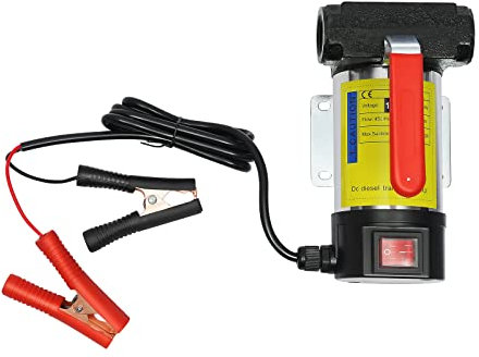 Dieselpumpe Selbstansaugend, Zapfpistole Promote öLpumpe, 45l/Min Dieselpumpe HeizöLpumpe Selbstansaugend Mit Automatik Pistole 175w 12v HeizöLpumpe, Gummi öLschlauch