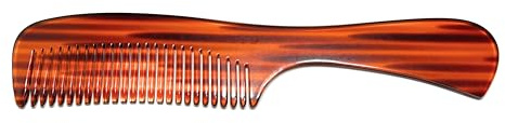 Echterhölter Griffkamm gesägt + handgemacht Frisierkamm 21 cm havanna-braun flexibel normale Zahnung Kamm Cellulose-Acetat (23295 hav)