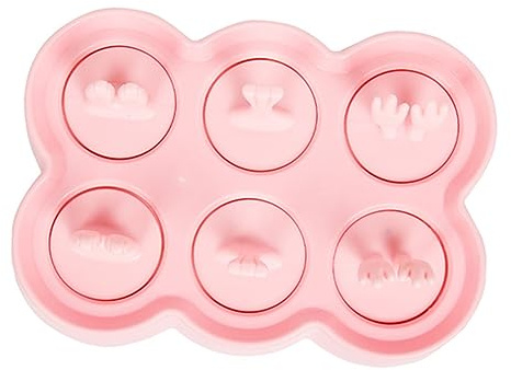 LIFKOME Molde De Helado Diseño De Paletas 6 Cubos De Hielo Sin Ideal Para Hacer Helados Caseros Ligero y Portátil