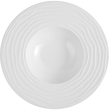 Holst Porzellan MD 022 Porzellan Gourmet Teller tief 22,5 cm Melody Weiß 22,5 x 22,5 x 5 cm 1 Stück