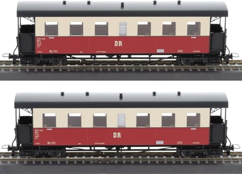 Tillig 13995 H0m 2er Set Personenwagen, KB4i, DR, Ep. IV