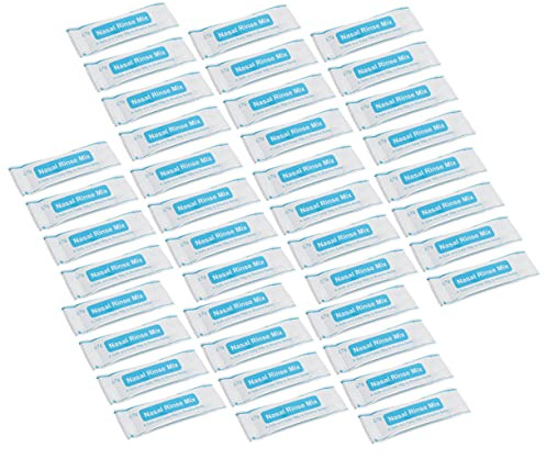 Ipetboom Sal Para Lavado Nasal Instantáneo 80 Sobres De Mezcla Para Enjuague Nasal Sin Sal Fina De Rápida Disolución Para Limpieza Diaria y Cuidado Profesional