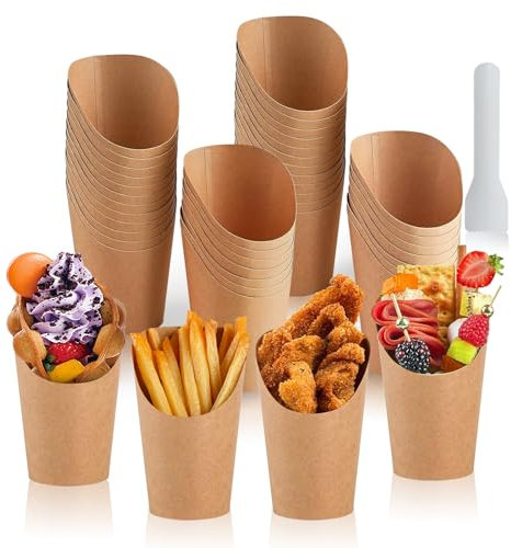 dellyy 40Pcs Coppette Gelato Carta, con 40 Cucchiai, Coppette Gelato Usa e Getta, Materiali per Uso Alimentare, Coppe Carta per Gelato con Graziosi Motivi di Animali, per Torte, Gelati e Bevande